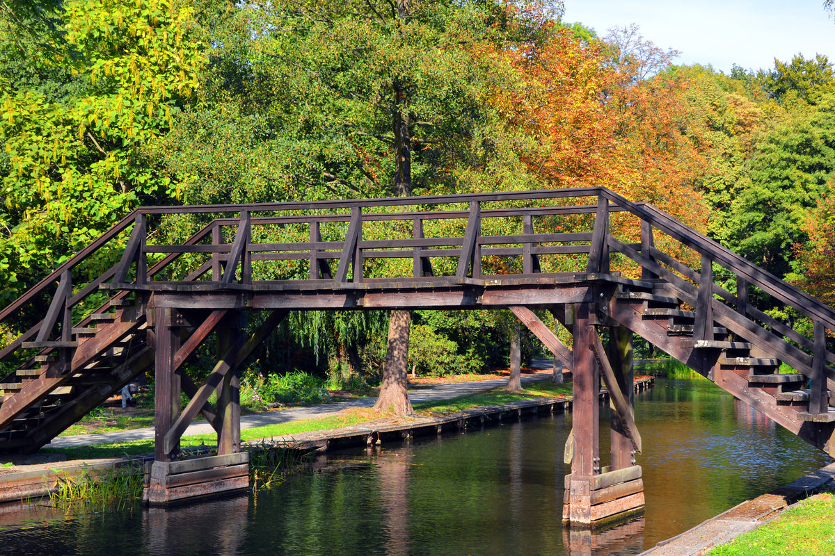 3-piece-aluminium-print-old-wood-bridge