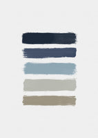 poster-print-blue-taupe-stripes