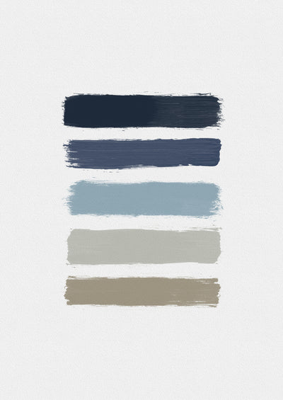 poster-print-blue-taupe-stripes