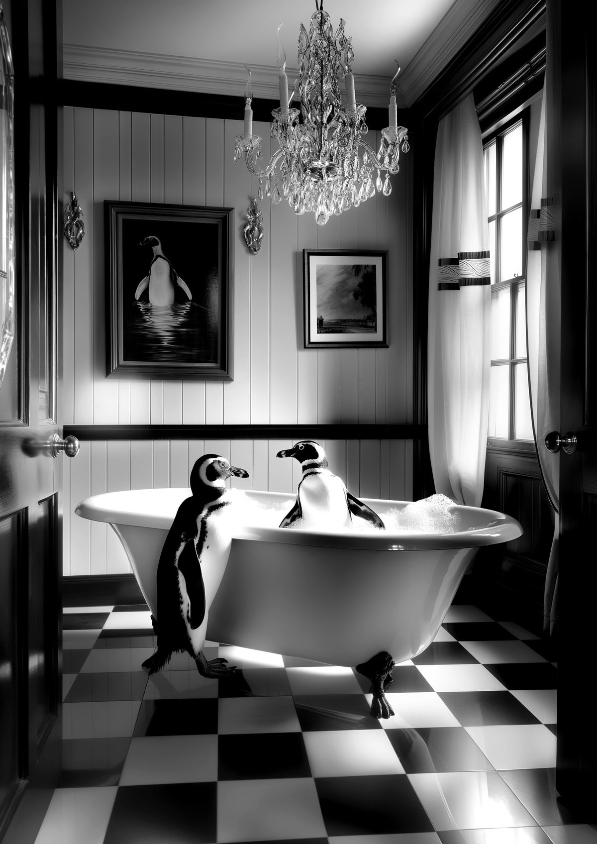 canvas-print-penguin-romance