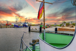 3-piece-canvas-print-hafen-busum-nordsee