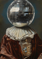 acrylic-print-antique-disco-ball-a-man-with-disco-head