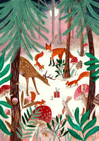 aluminium-print-surprise-in-the-forest-christmas