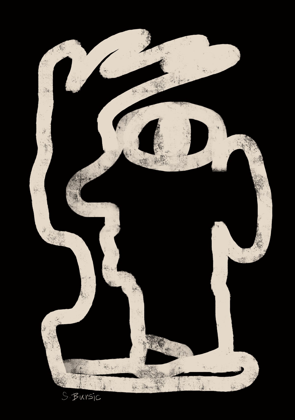 framedposter-print-face-line-art