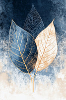 framedcanvas-print-abstract-leaves-in-blues-1