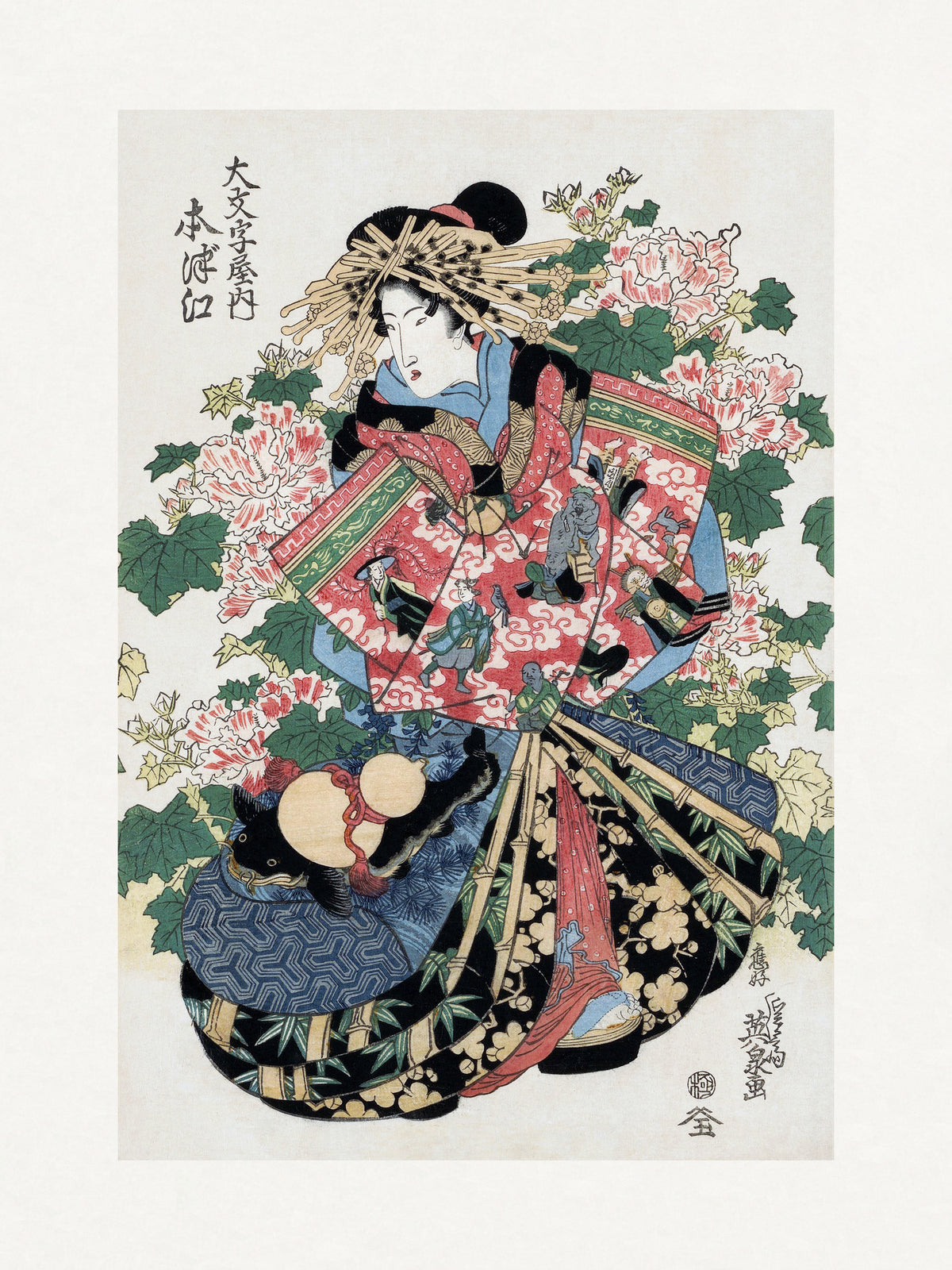 canvas-print-japanese-woman-1820-1830-boarder