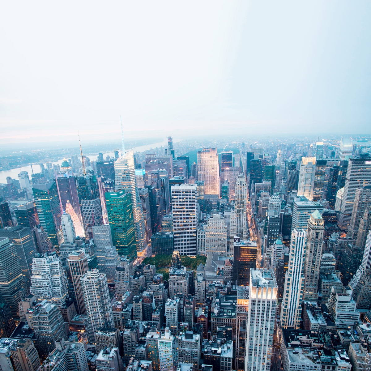 aluminium-print-skyline-manhattan-at-dusk