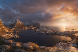 aluminium-print-sunrise-over-reine