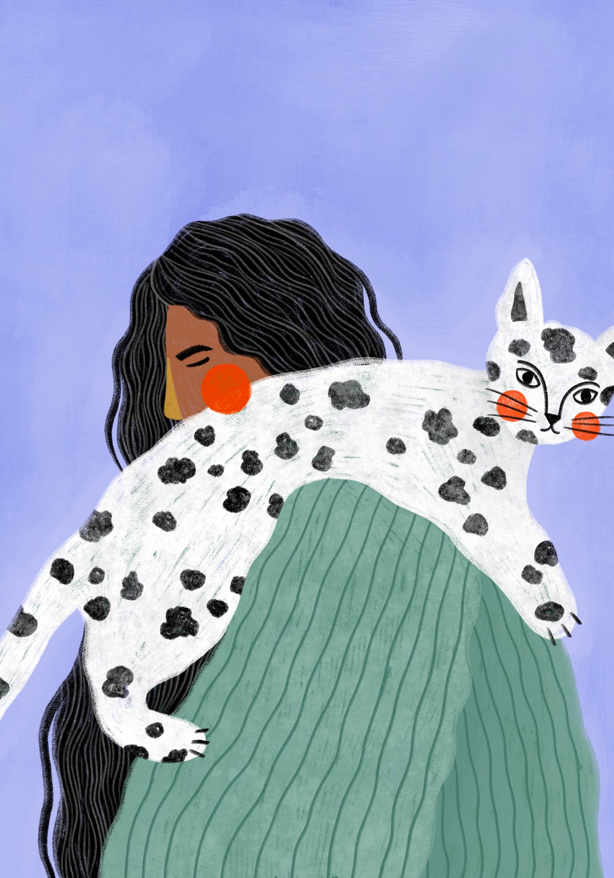 aluminium-print-the-woman-with-the-cat