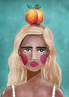 aluminium-print-woman-with-peach