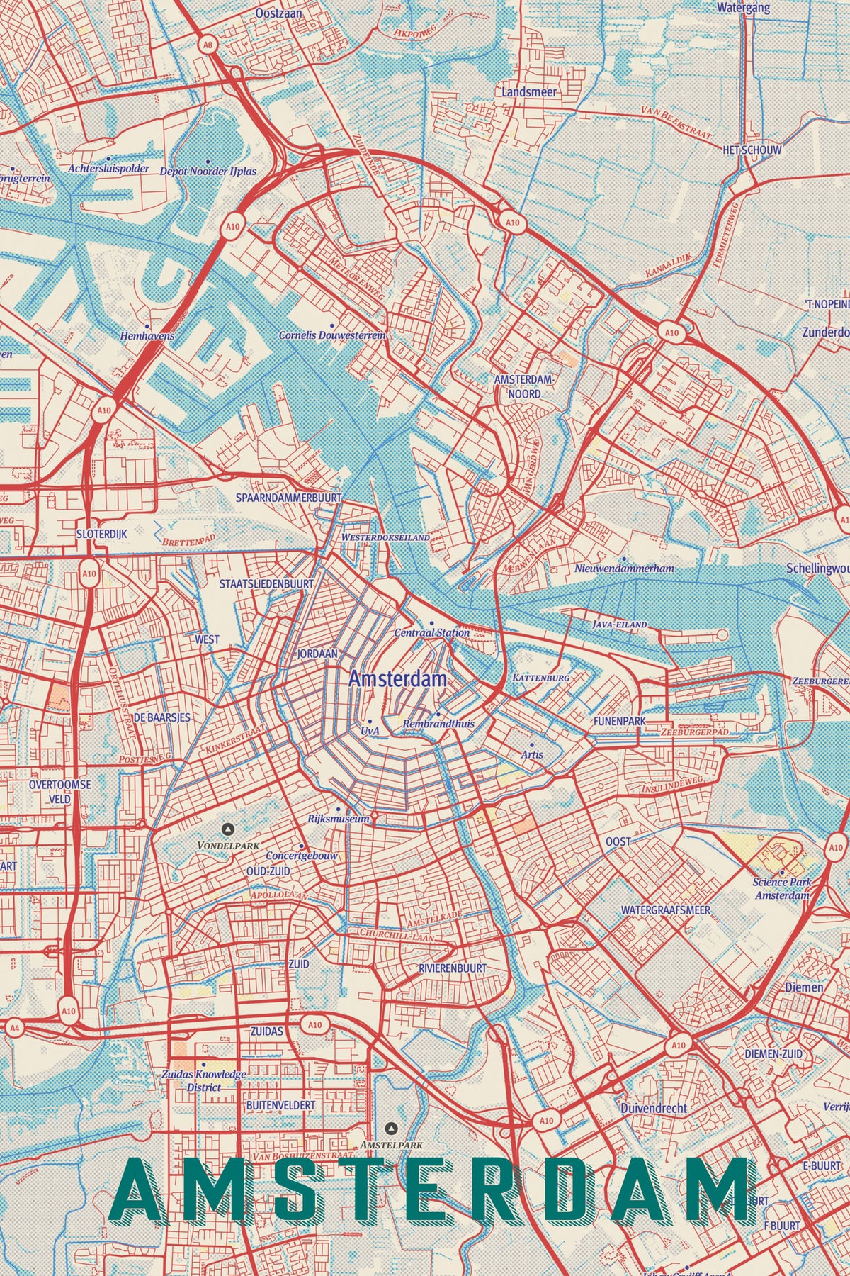 framedposter-print-retro-map-amsterdam
