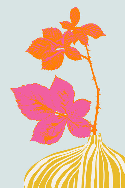 poster-print-plant-based-happyness-blackberry-still-life