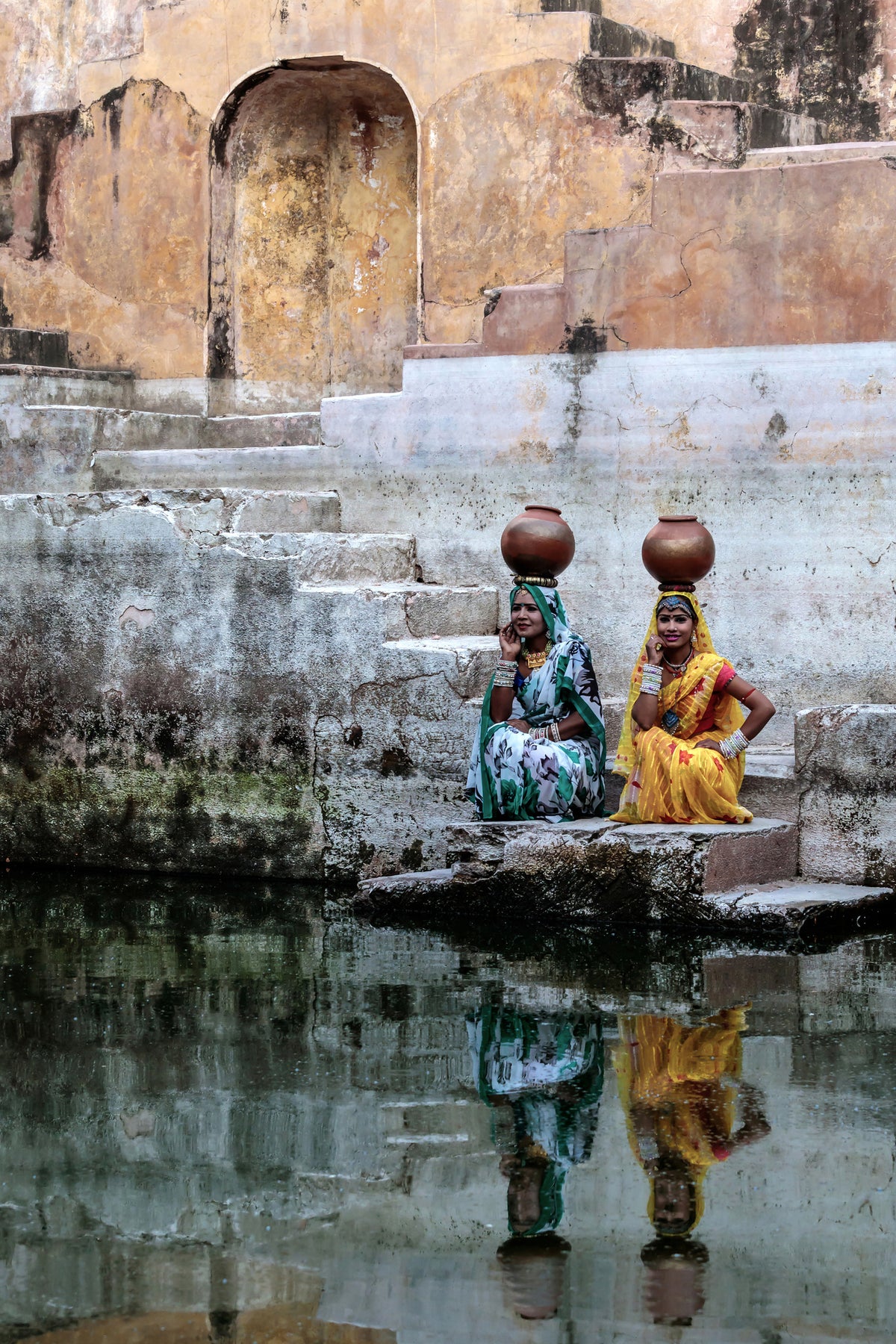 framedcanvas-print-stepwell-reflections
