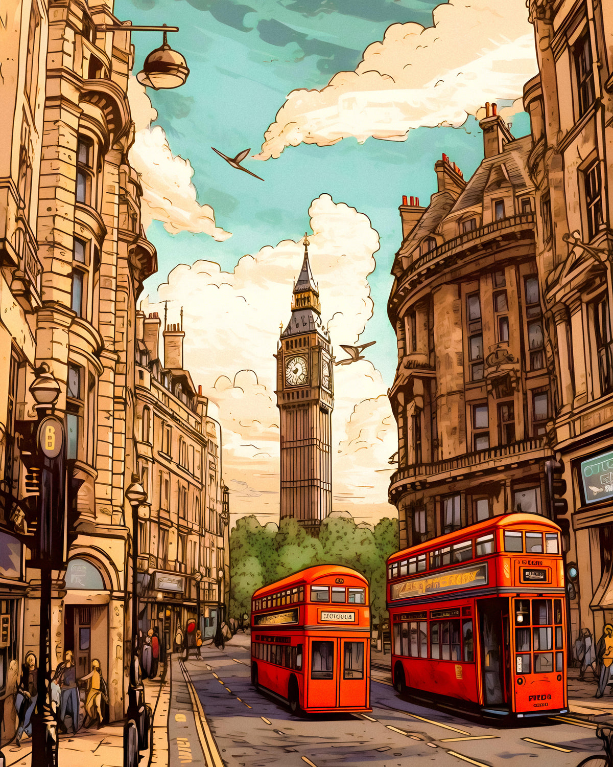 canvas-print-london-travel-poster