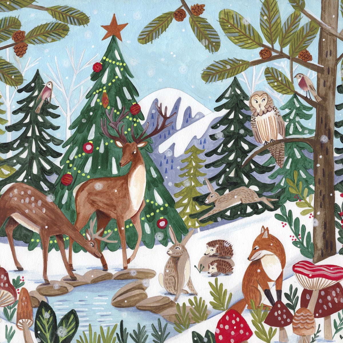 canvas-print-animals-in-the-mountains-christmas
