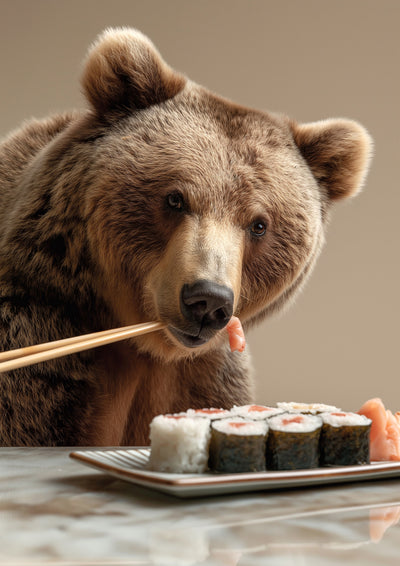 poster-print-bears-sushi-bite