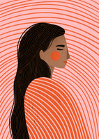 acrylic-print-the-woman-with-the-lines