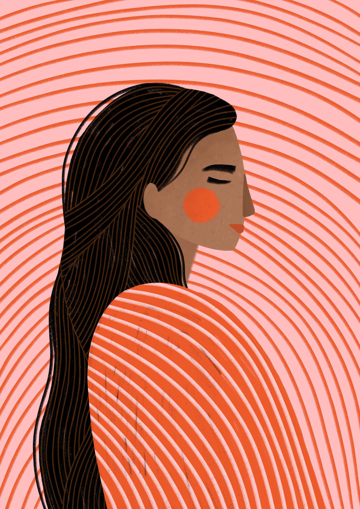 acrylic-print-the-woman-with-the-lines