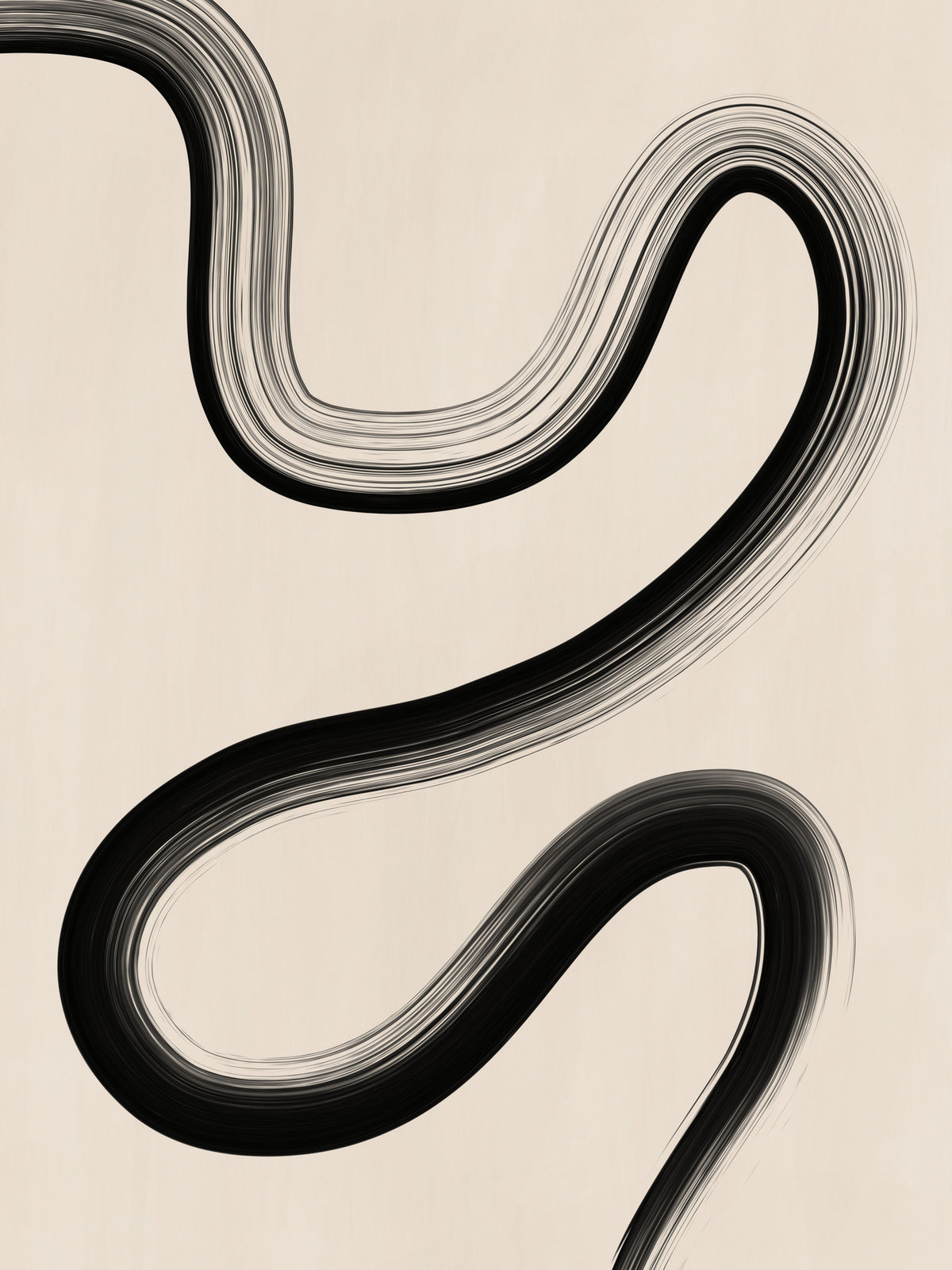 framedposter-print-black-brush-stroke-art