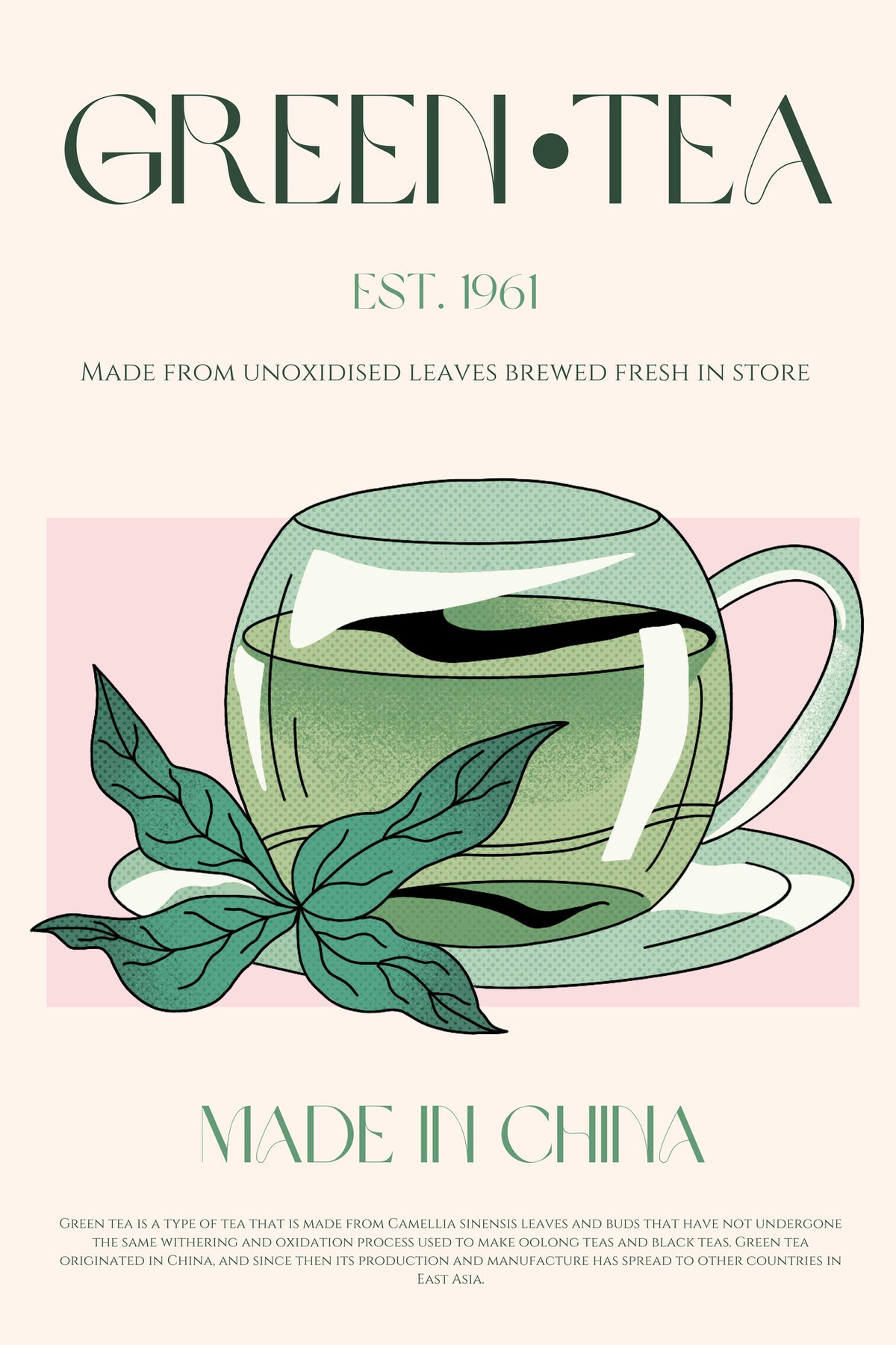 framedposter-print-green-tea-origins