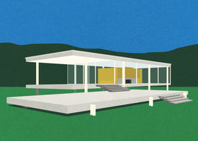 aluminium-print-ludwig-mies-van-der-rohe-farnsworth-house