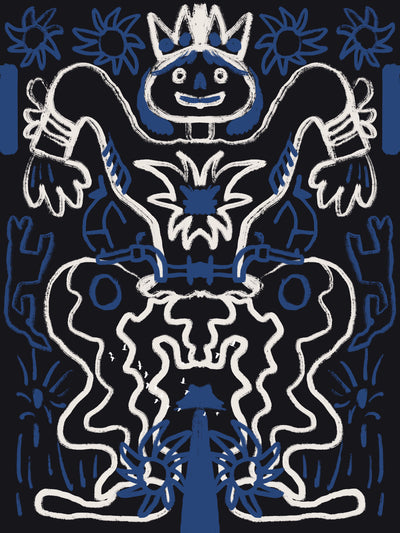 poster-print-chalk-drawing-cowboy