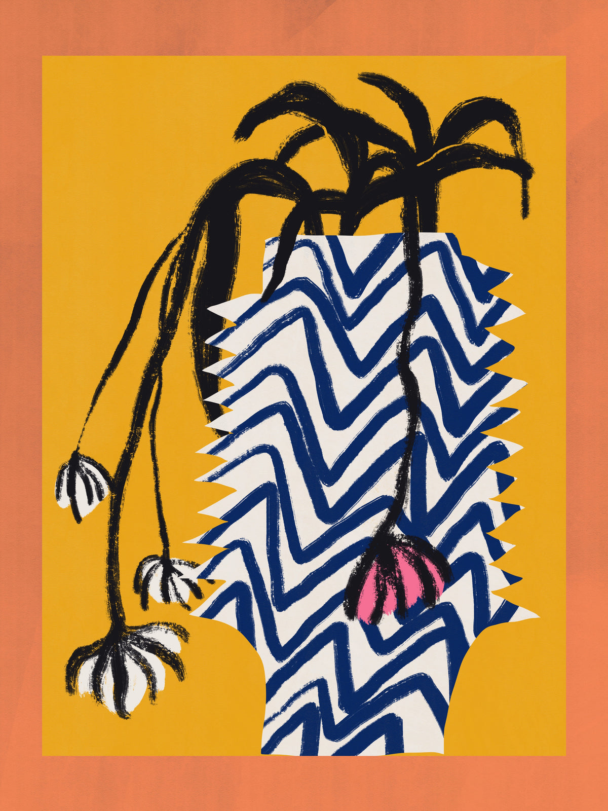 canvas-print-spider-flower-in-vase