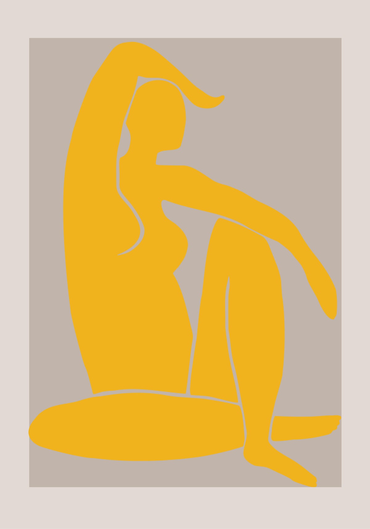 acrylic-print-yellow-figure