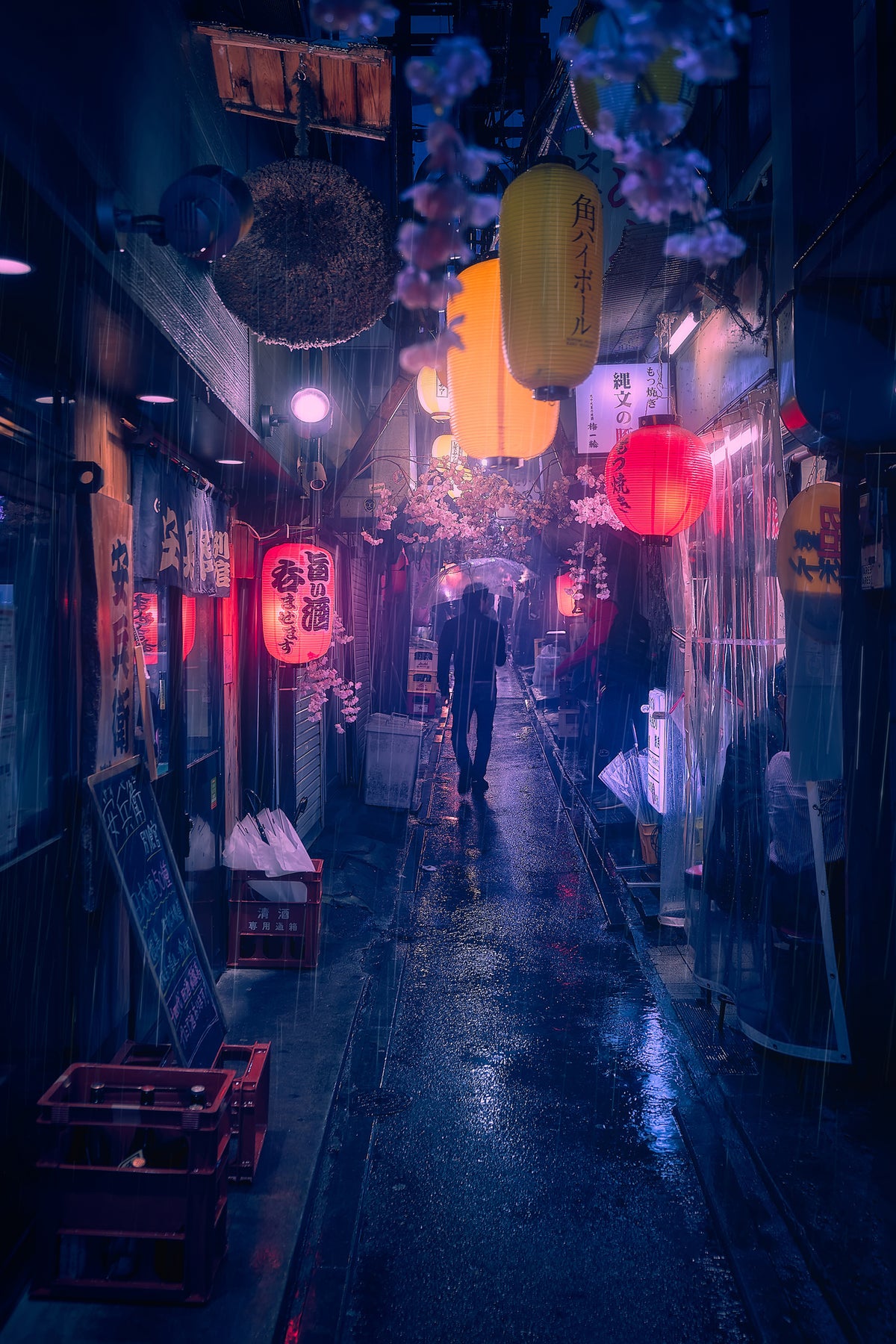 acrylic-print-tokyo-blue-rain-x