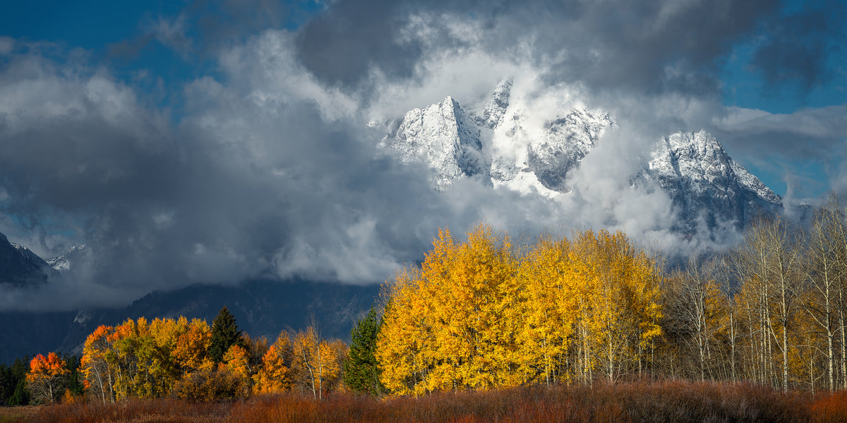 acrylic-print-snow-mountain-in-autumn