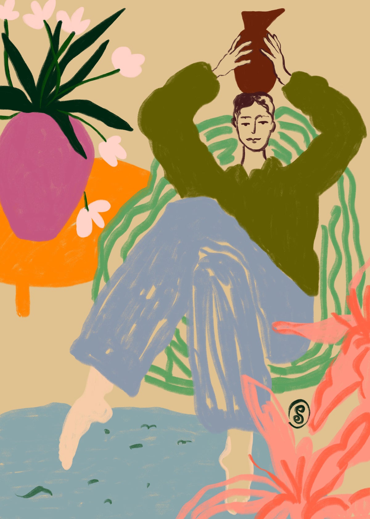 canvas-print-woman-with-vessel