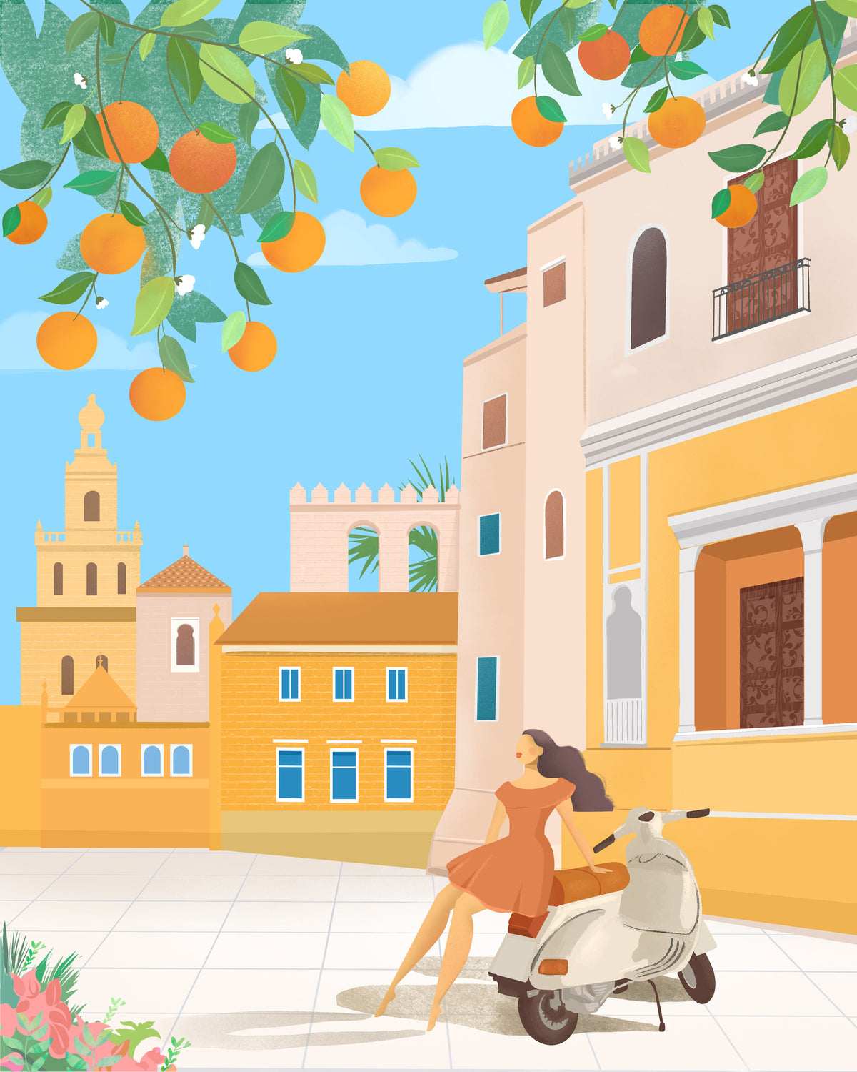 framedposter-print-seville-oranges-spain