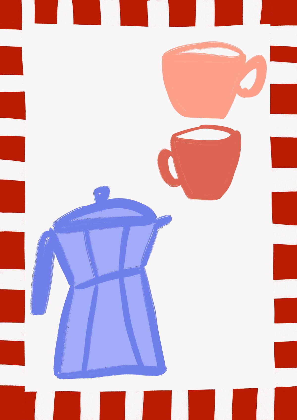 framedposter-print-minimalist-blue-coffee-pot-and-two-pink-cups
