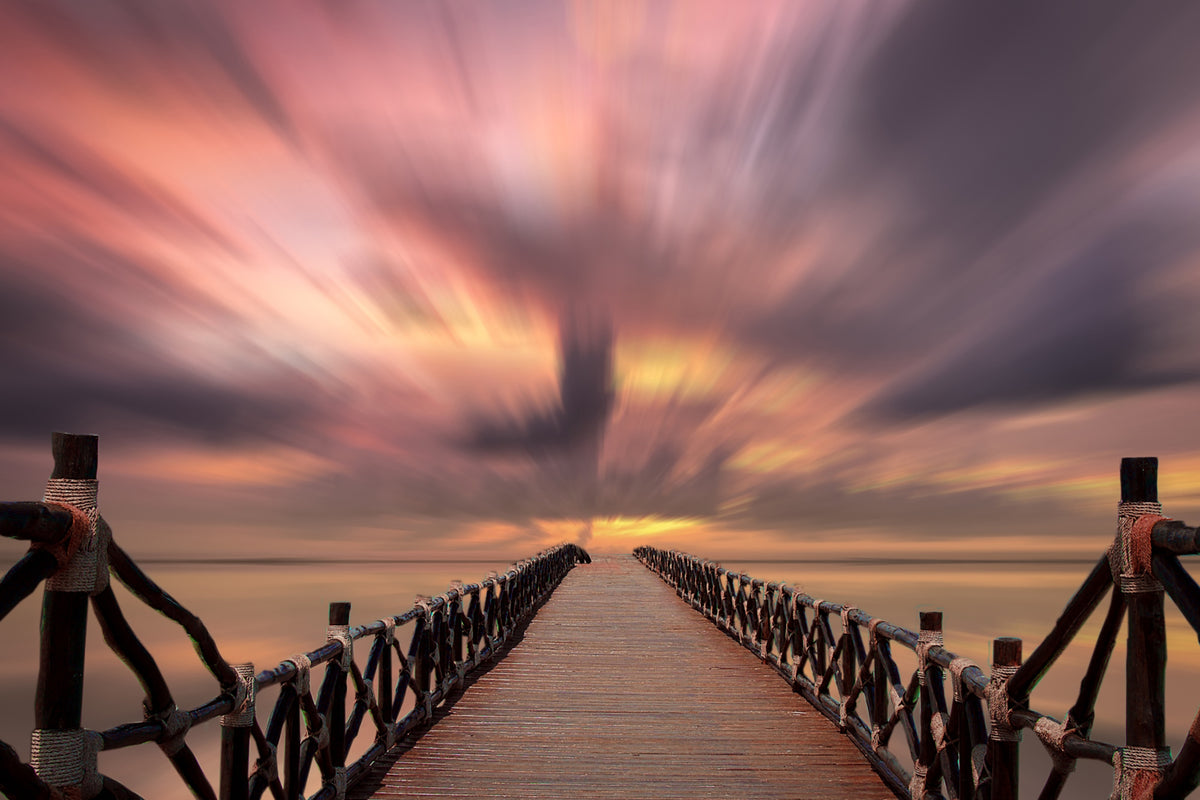 modern-3-piece-acrylic-print-bridge-in-the-fire-of-heaven