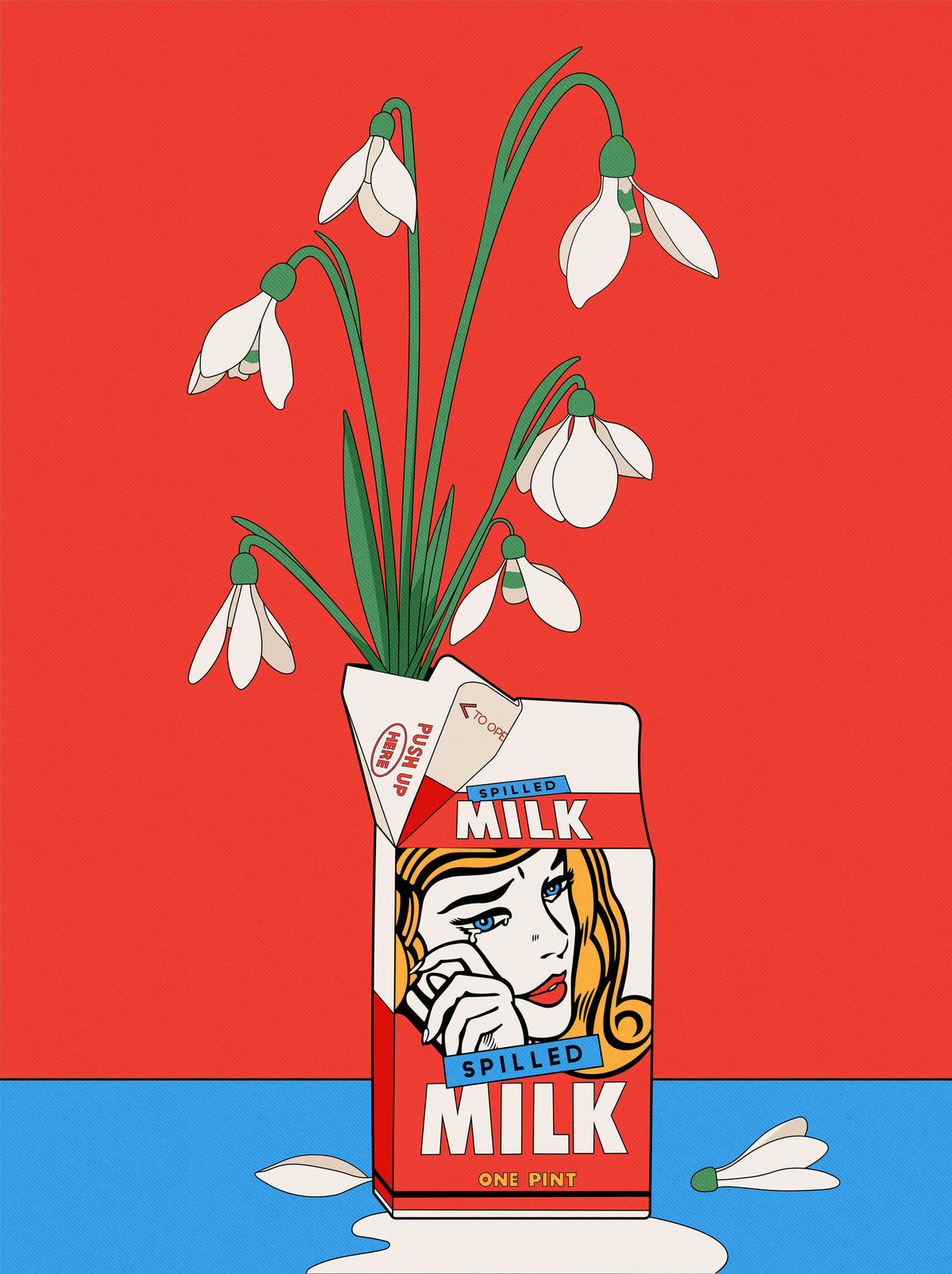 poster-print-snowdrops-in-spilled-milk-carton-retro-illustration