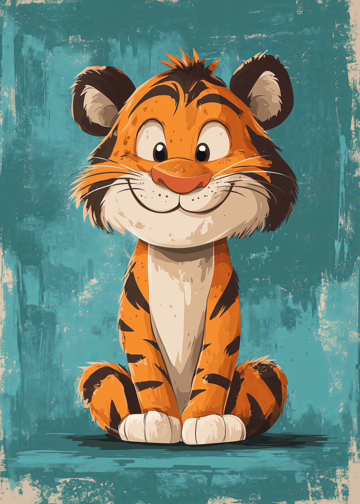 aluminium-print-happy-tiger