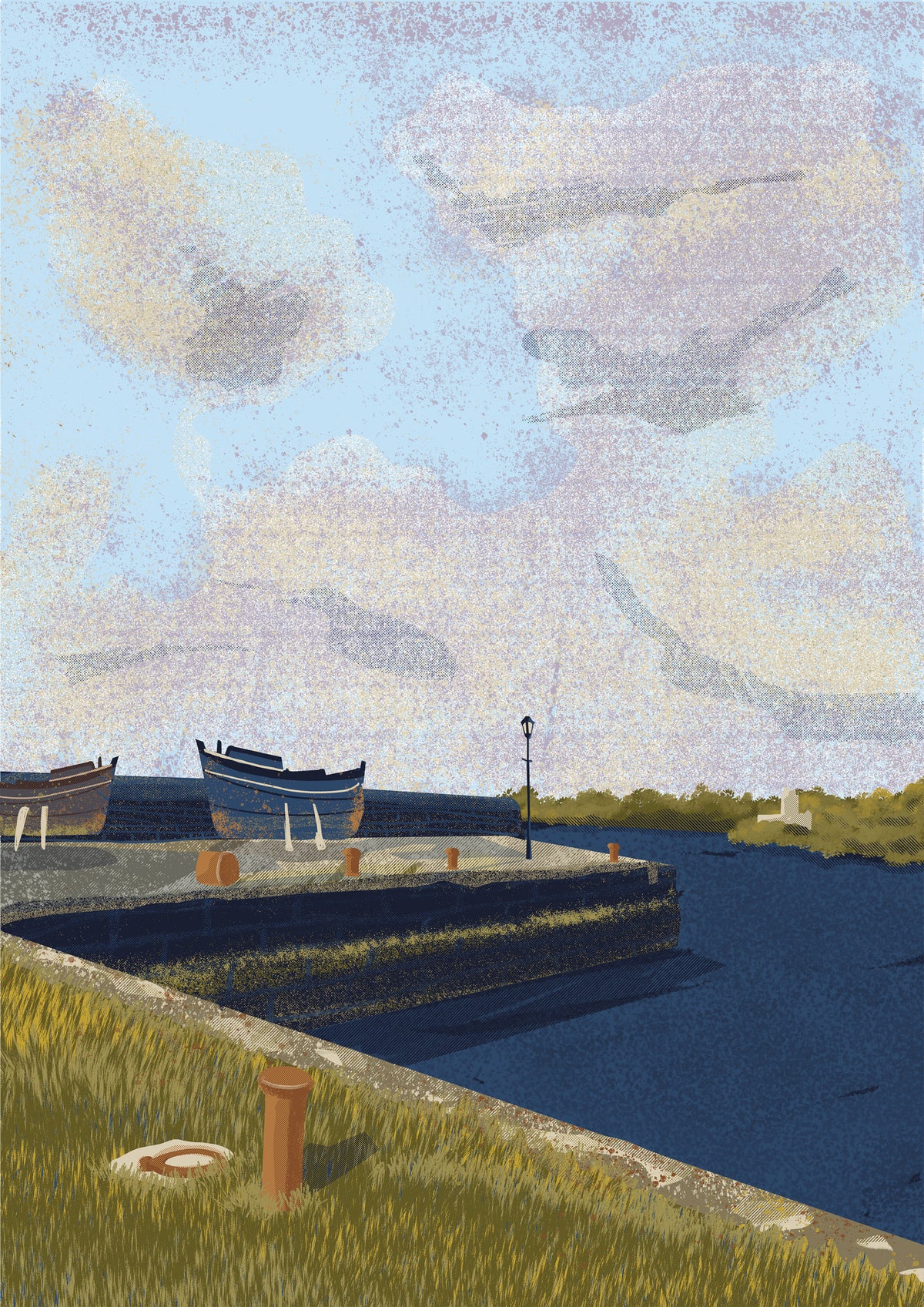 aluminium-print-ireland-kinvara-harbour-county-galway