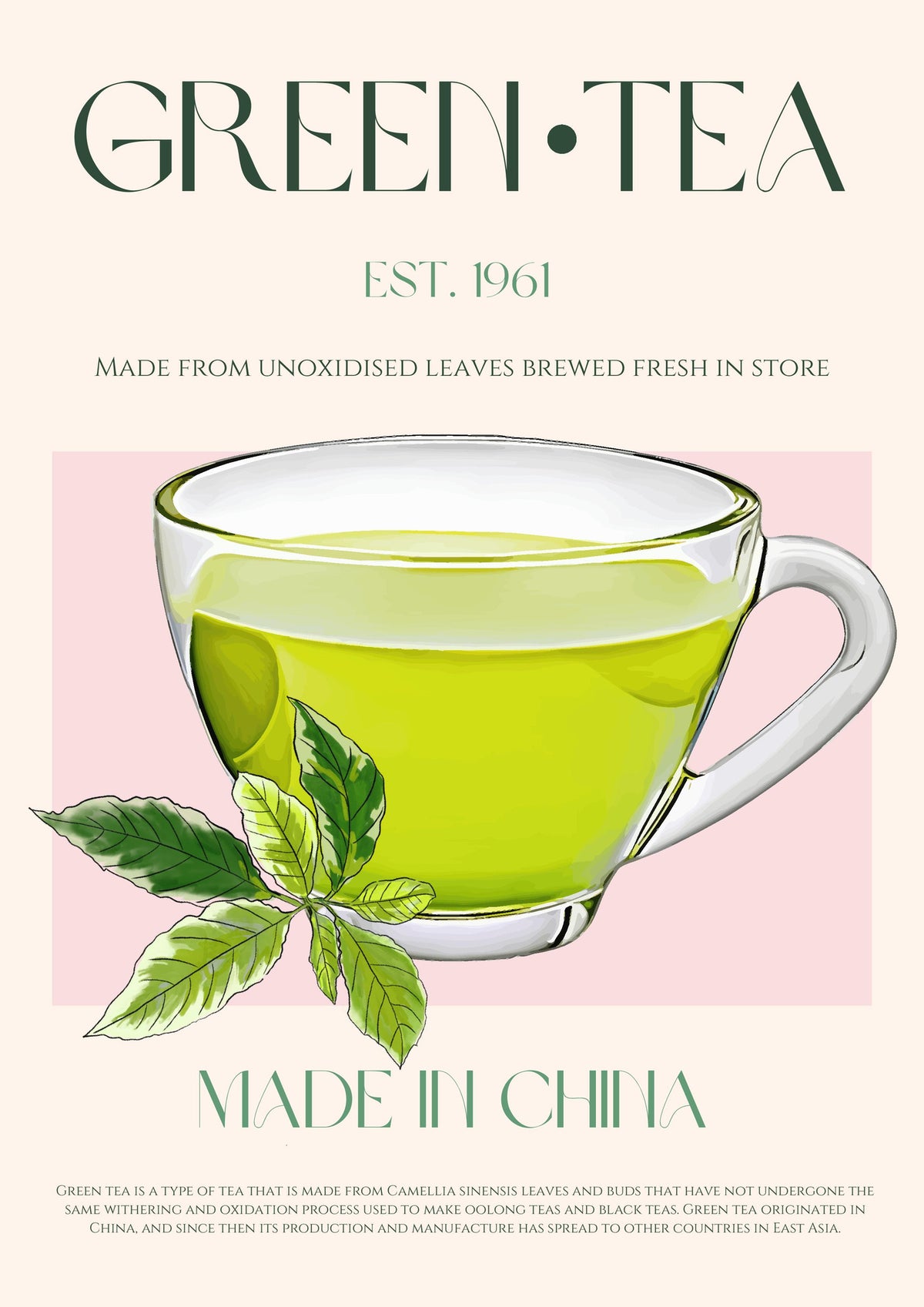 framedposter-print-fresh-green-tea