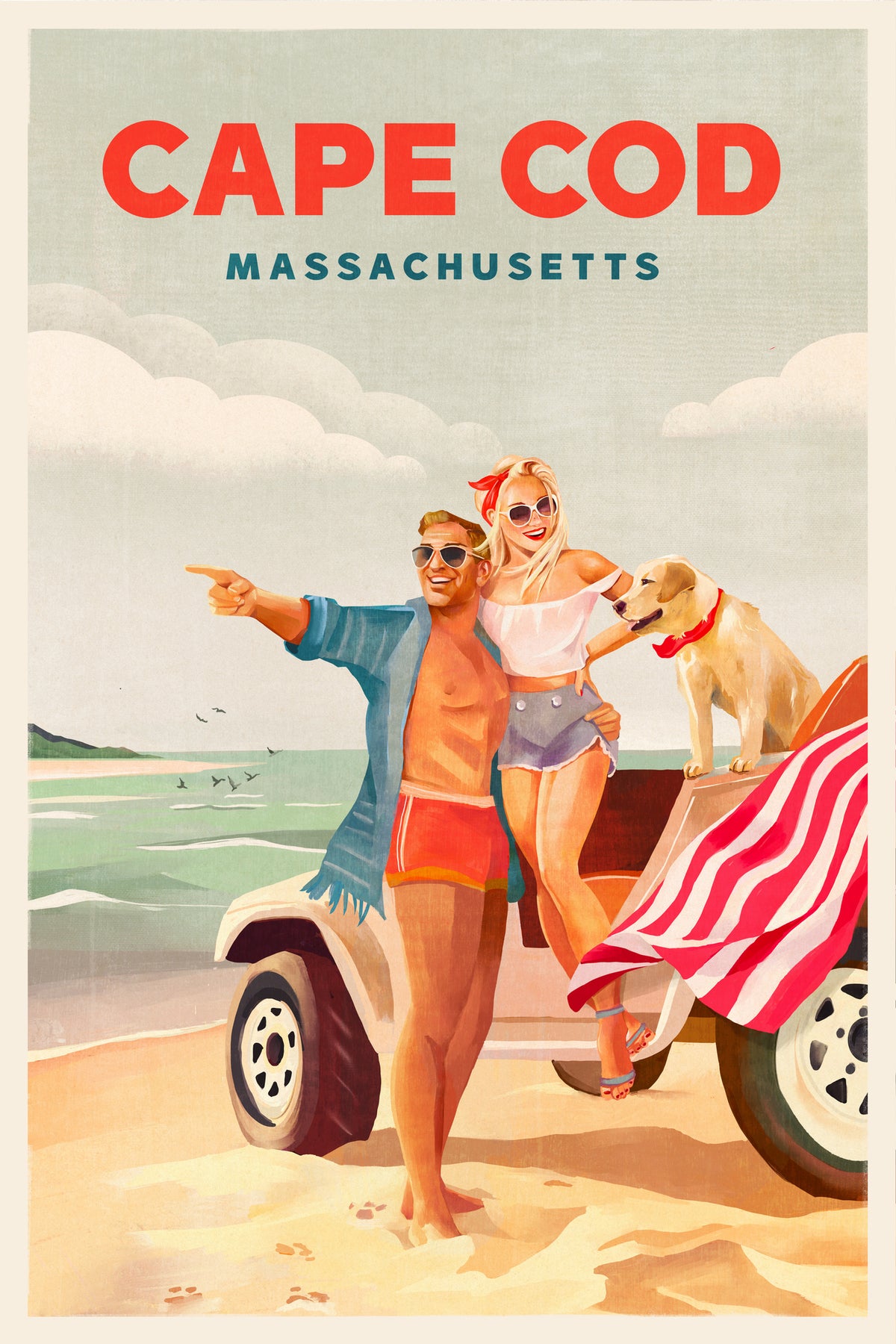 aluminium-print-cape-cod-massachusetts-summer-beach-art