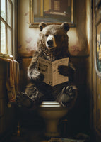 framedposter-print-the-toilet-bear