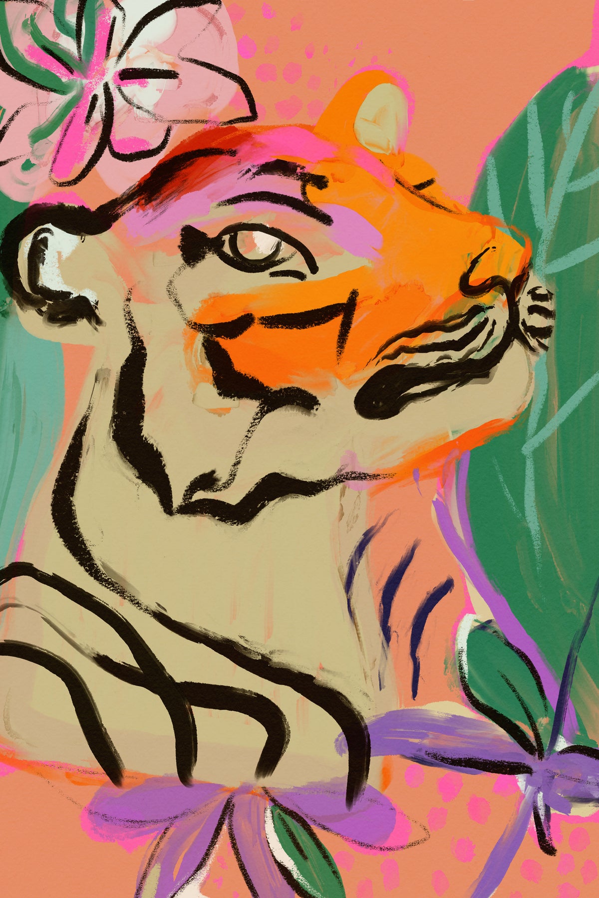 acrylic-print-vibrant-tiger-bloom