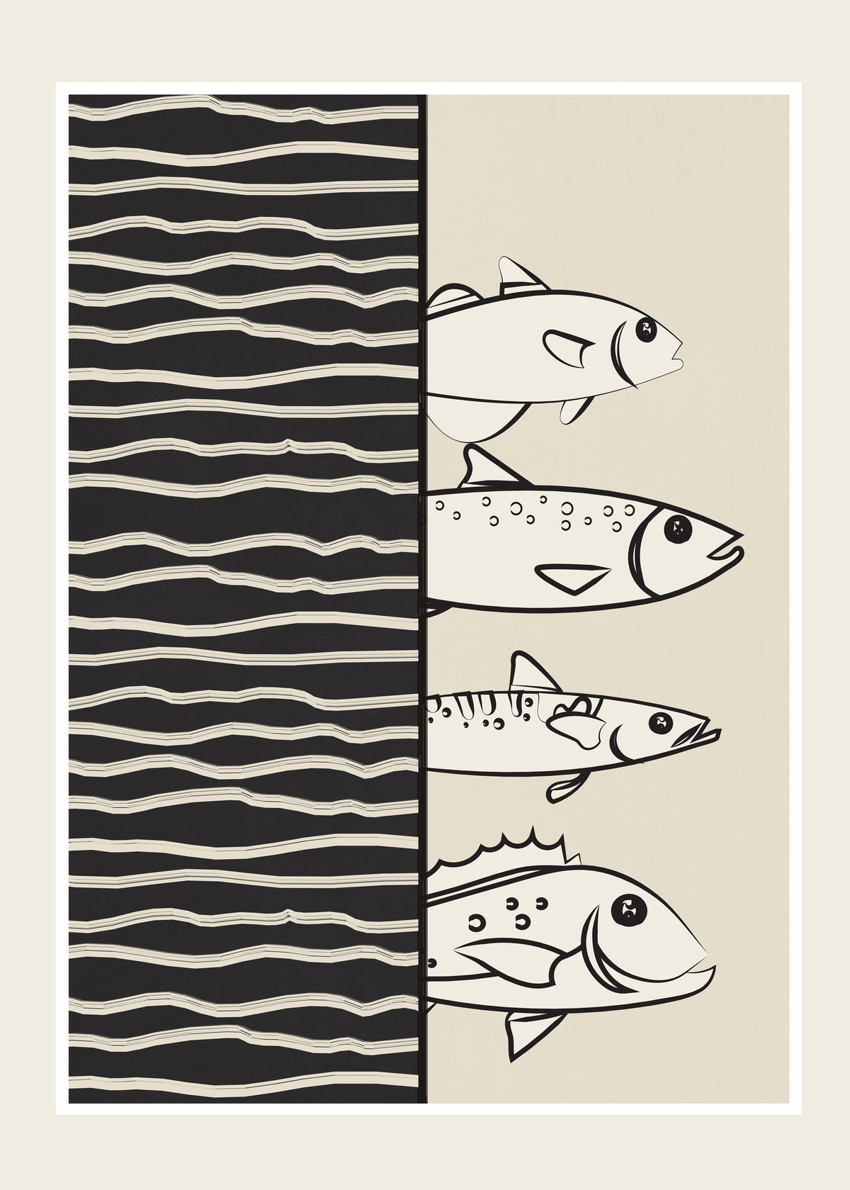 acrylic-print-abstract-fishes-on-waves