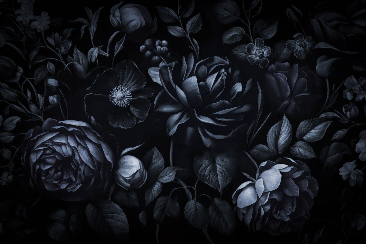 acrylic-print-midnightblue-flower-garden