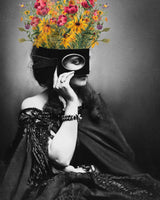 acrylic-print-vintage-woman-with-flowers