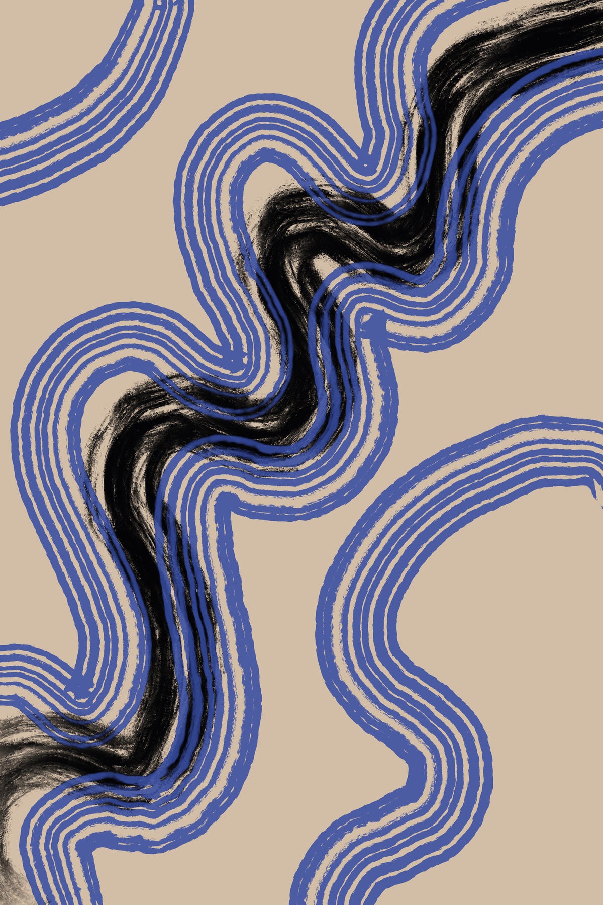 canvas-print-black-and-blue-lines