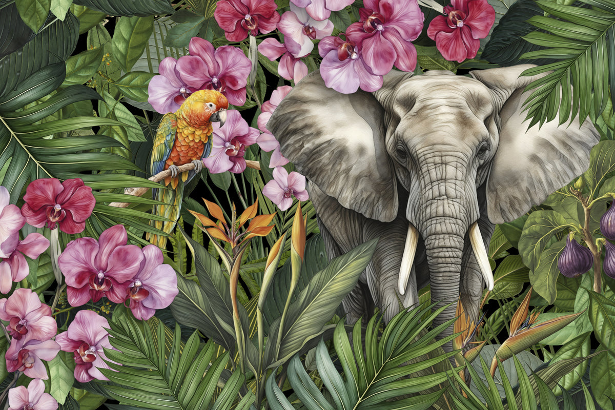 acrylic-print-elephant-jungle-paradise