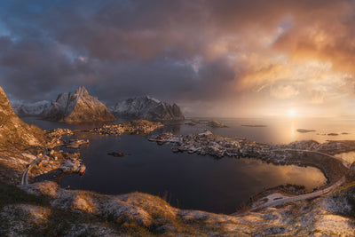 poster-print-sunrise-over-reine