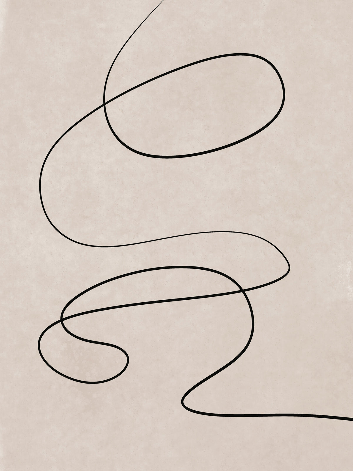 acrylic-print-black-line-against-a-textured-beige-background