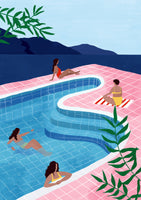 canvas-print-pool-ladies