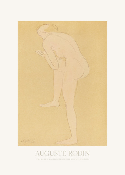 poster-print-figure-bending-forward-with-right-knee-raised